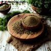 Premium Coriander Powder in Wooden Bowl - Fresh & Aromatic Spice